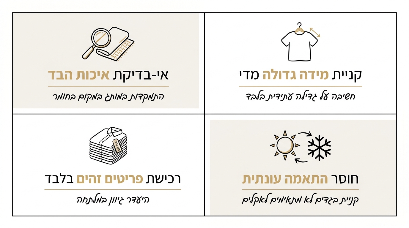 טעויות נפוצות בקניית בגדי בייסיק לילדים ואיך להימנע מהן