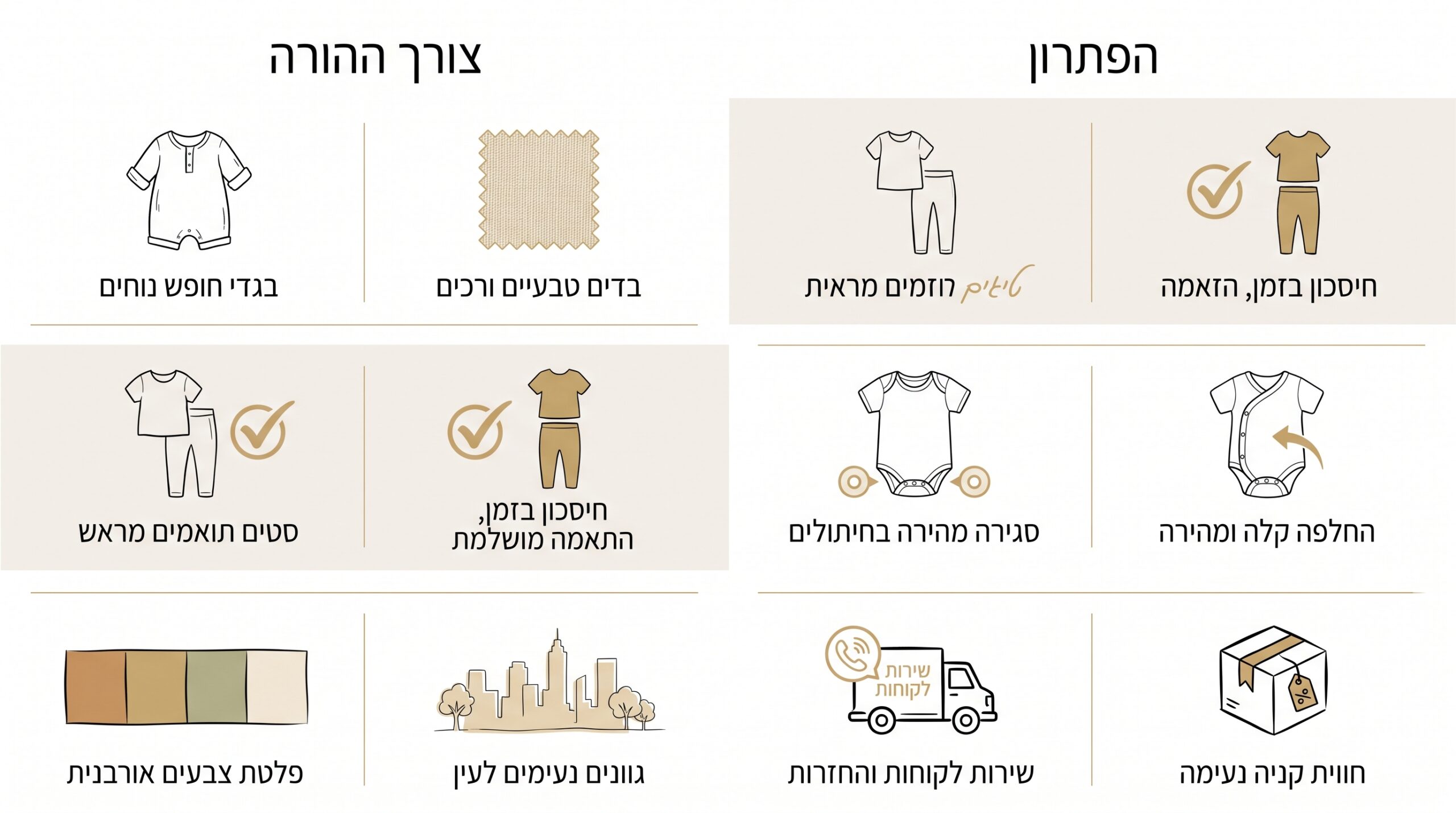 בגדי ראש השנה לילדים: טבלת התאמה בין צורך משפחתי לפתרון הנכון