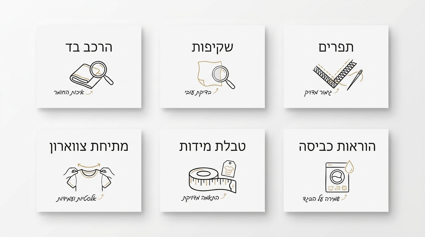 בדיקות איכות מהירות לפני רכישת שמלה